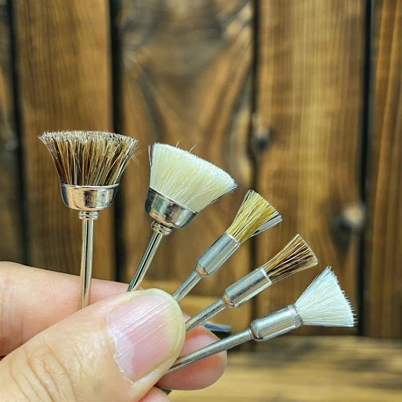 【海南发货】2.35毫米杆电动鬃毛碗/笔形刷头/文玩打底刷头