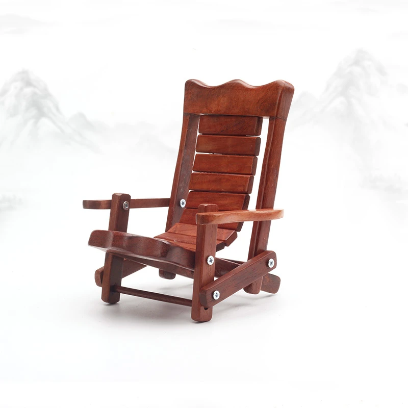 MH 实木摆件 缅H 手机椅子支架摆件