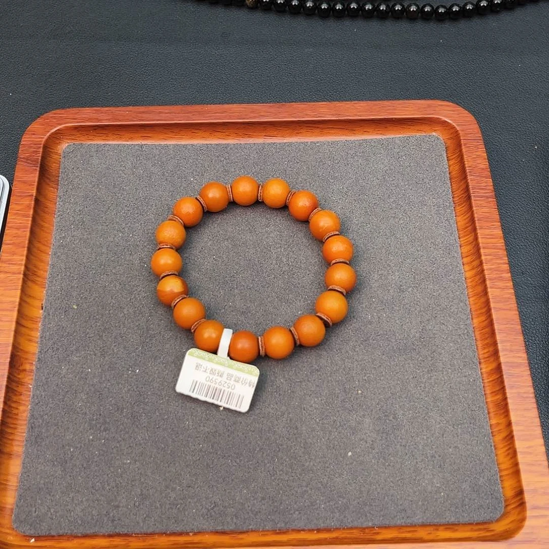 琥珀手链未镶嵌11m老蜡