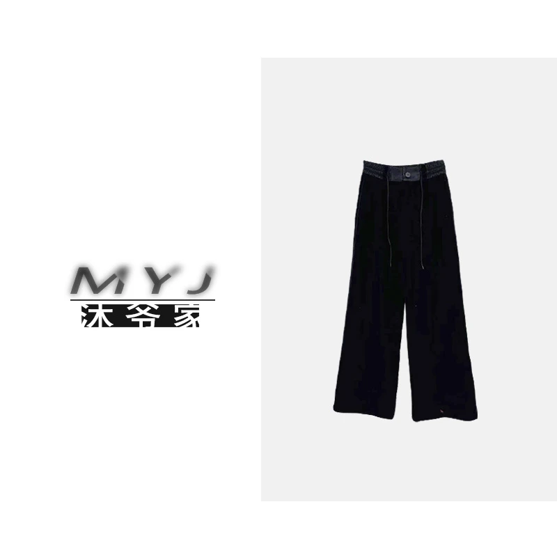 MUYEJIA/沐爷家——2025直筒休闲抽绳秋冬宝宝绒百搭裤