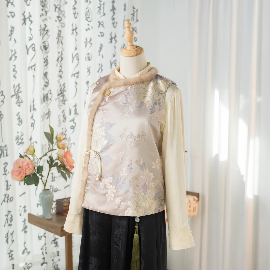 【苏可】中式国潮风复古马甲时尚秋冬民国风中国风新中式日常气质