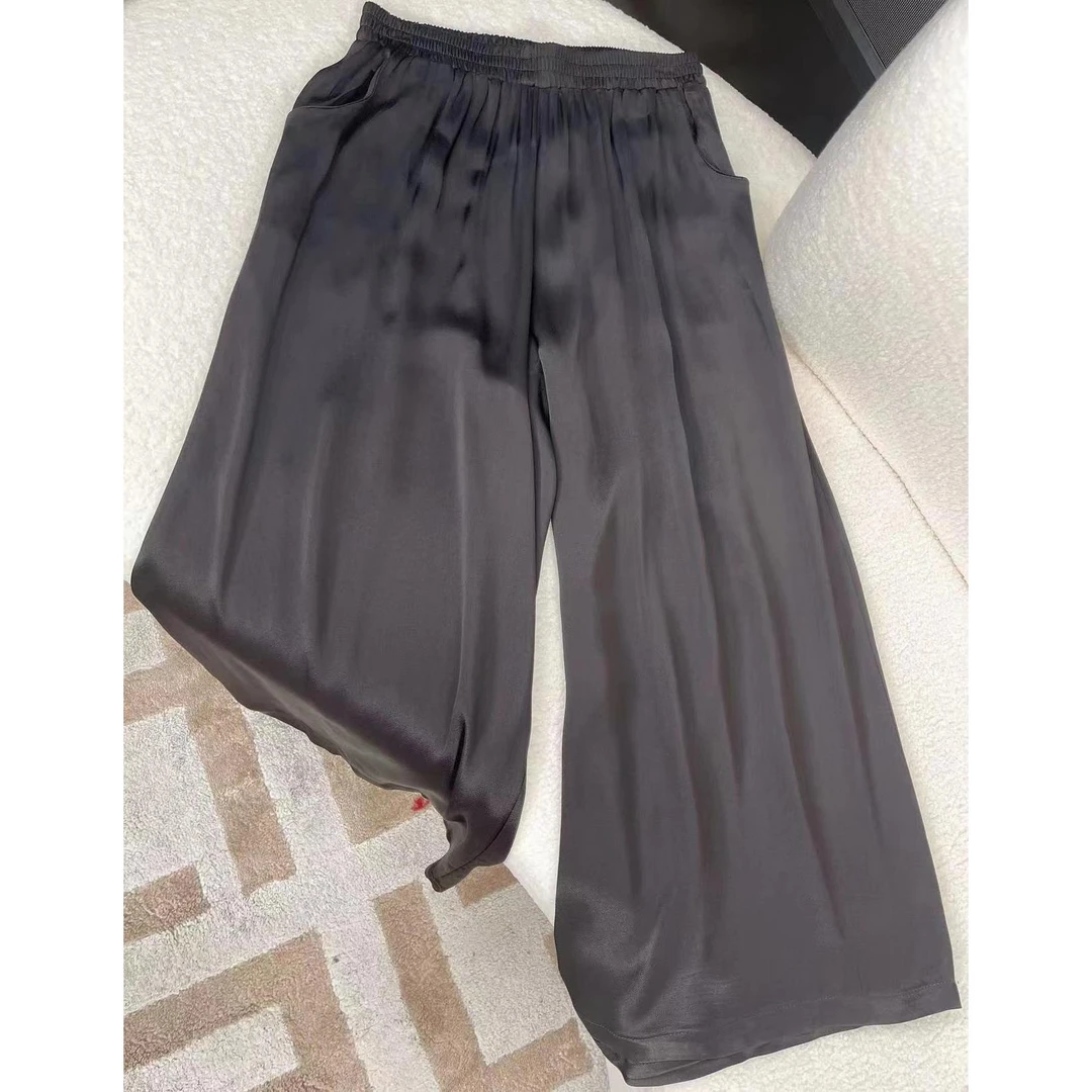 K15001新款百搭时尚光面阔腿裤