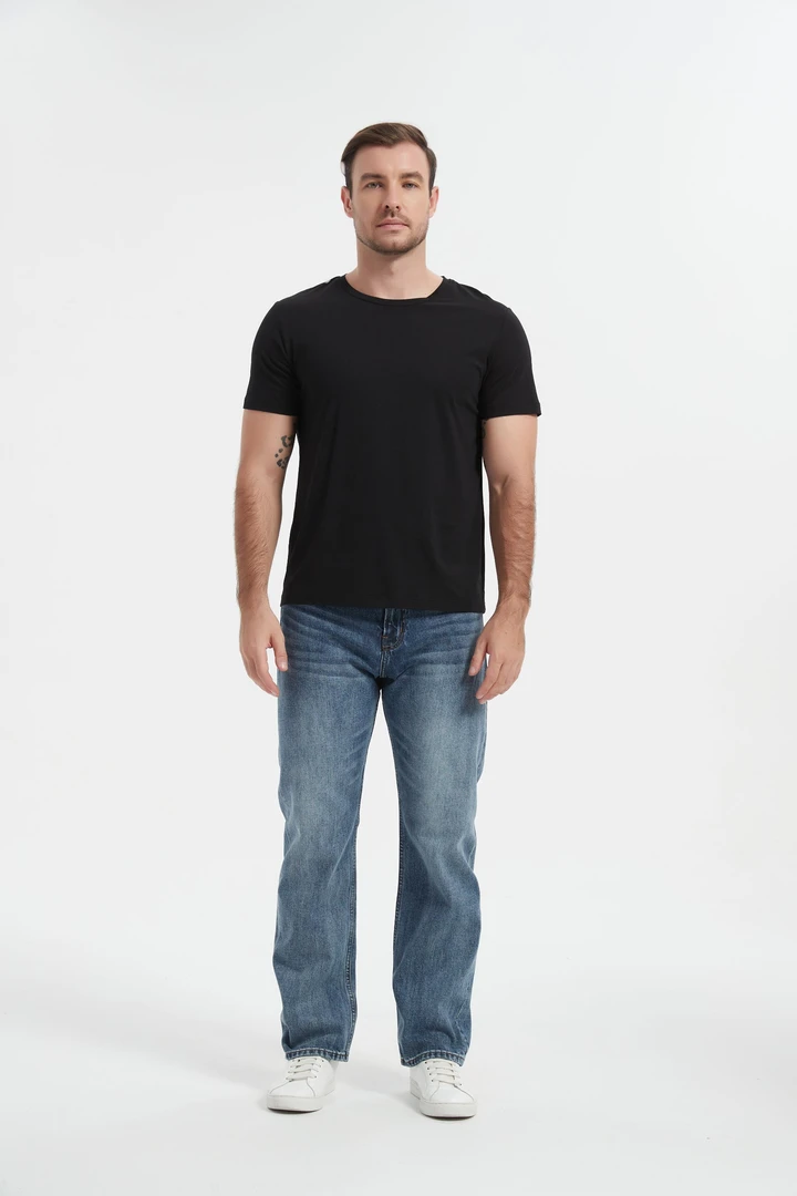 DENIMIT/【赤耳】秋冬13盎司501版型深蓝宽松直筒流行红边牛仔裤