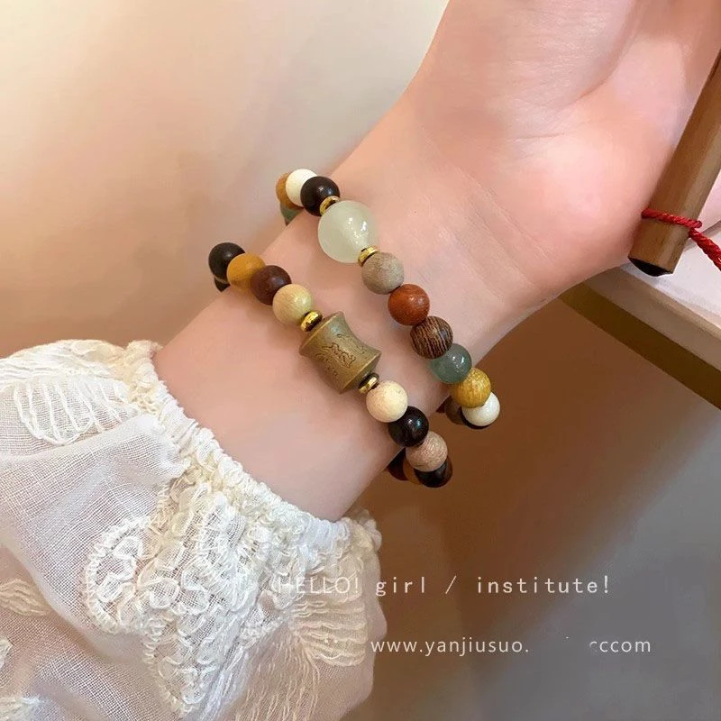 新中式串珠手链古风禅意念珠手串小众设计民族风手饰