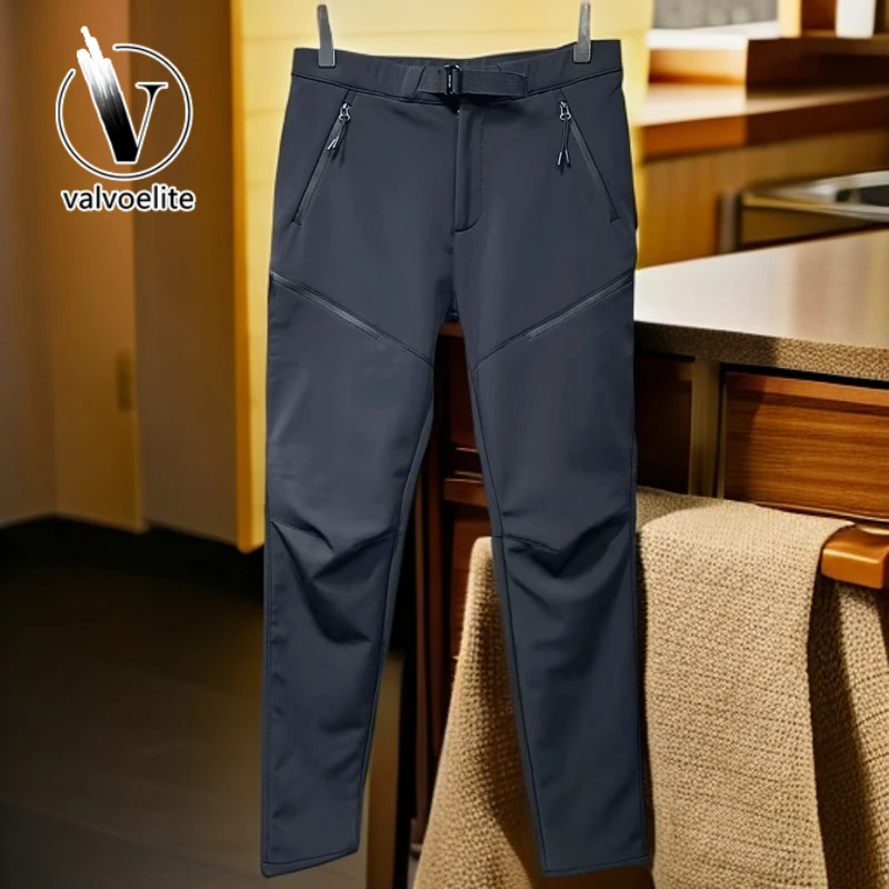 VALVOELITE休闲帅气男士户外多口袋裤百搭软壳冲锋裤男秋季直筒裤