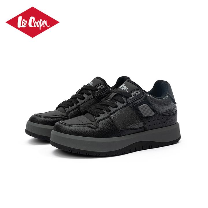 LEE COOPER碎冰苏打裂纹小白鞋男鞋小众设计男士厚底增高休闲潮鞋