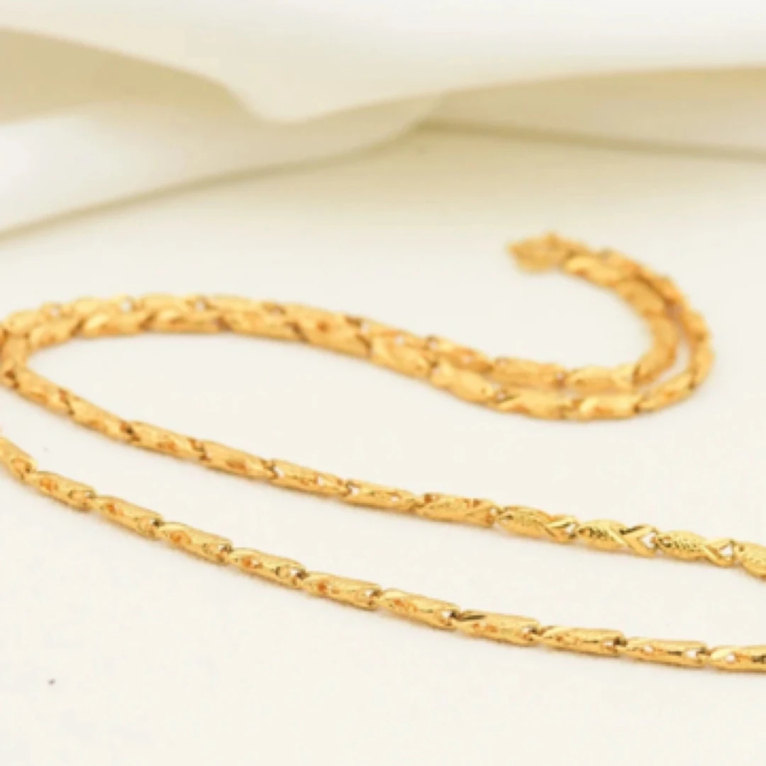 铜合金项链 合金材质 小鱼项链