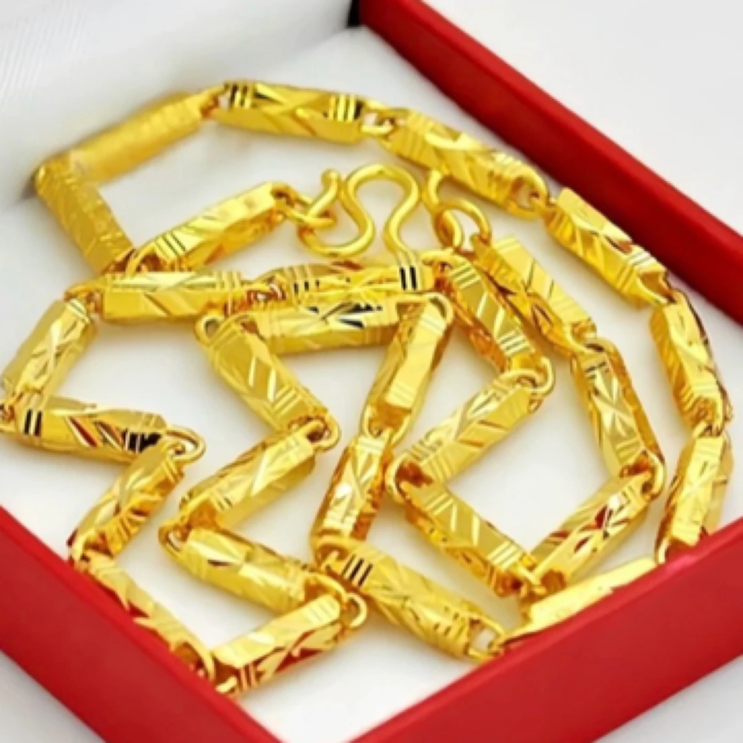 合金项链 合金材质 竹节项链