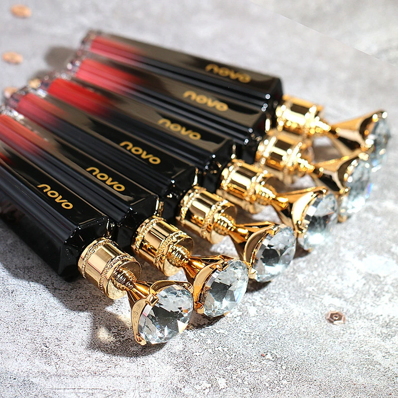 NOVO复古丝绒唇釉 女学生平价不沾杯不掉色哑光雾面素颜显白口红