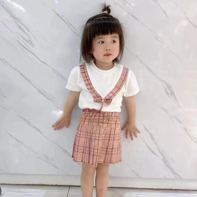夏款夏季80-110女童韩版时尚洋气宝宝套装。下单按码数拍下