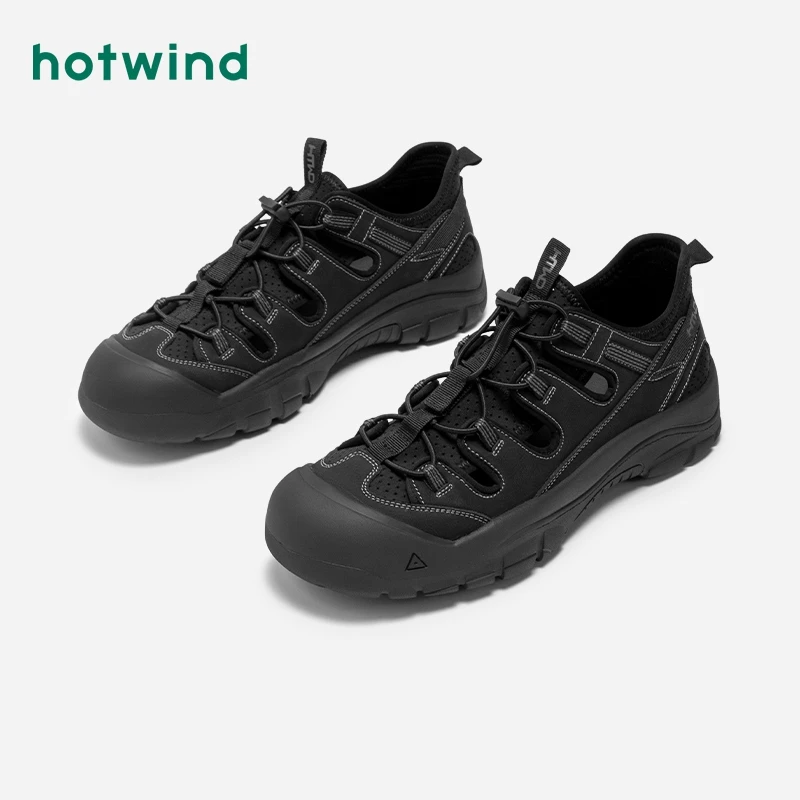 热风男鞋2024年春夏新款男士户外透气时尚耐磨防滑休闲鞋H25M4116