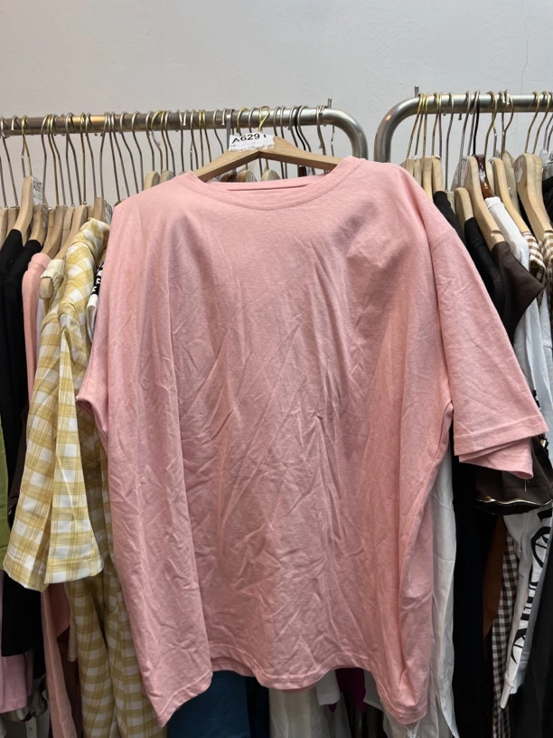 休闲百搭打底黑色宽松T恤