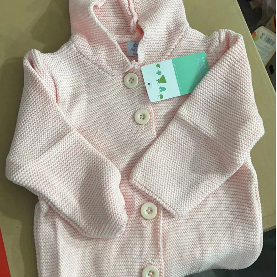 儿童连帽针织开衫