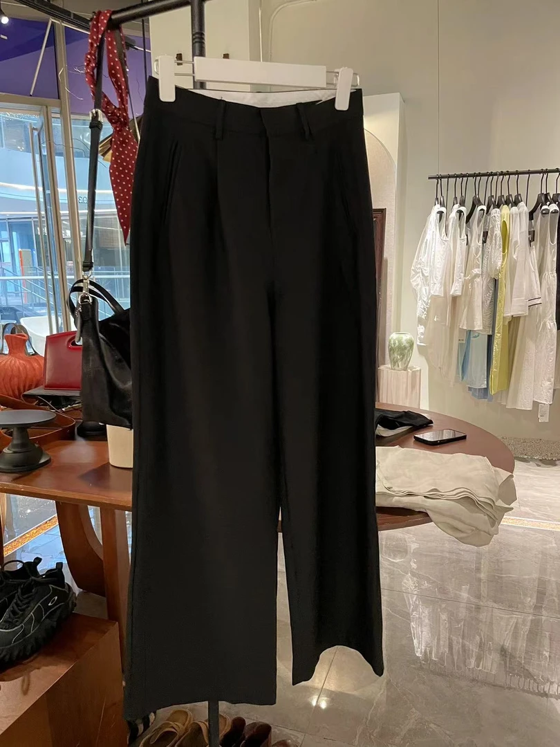 大晶新款显瘦有型中高腰双褶西装裤179-219（NO退，请谨慎下单）