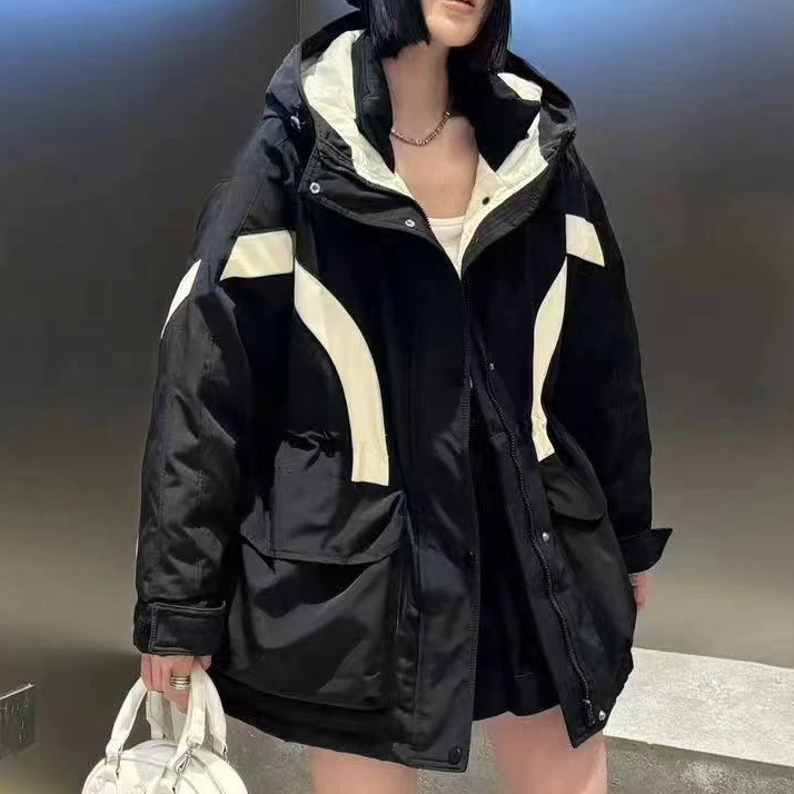 冬季大码宽松加厚保暖休闲羽绒服