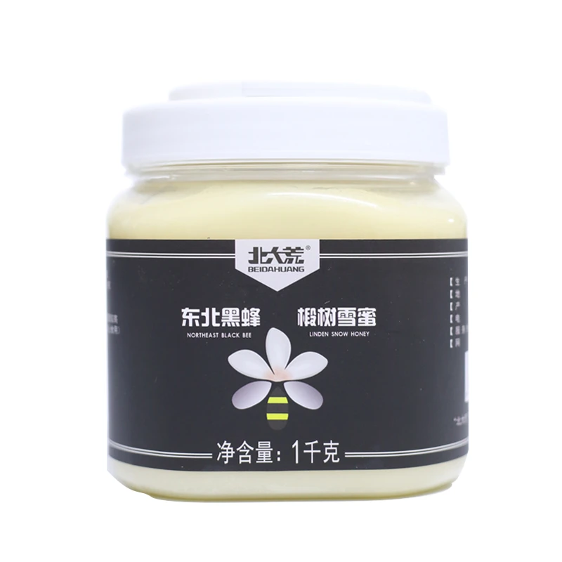 北大荒福利紫椴雪蜜1KG成熟土蜂蜜纯蜂蜜天然森林椴树蜜产地直供
