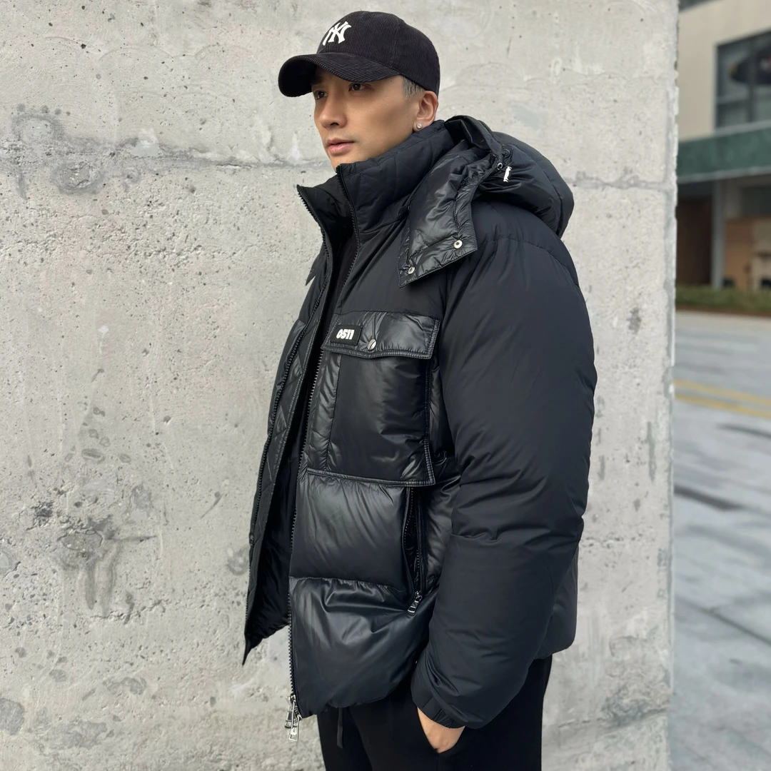 【哈灵顿】经典连帽高品质重磅羽绒服面包夹克孤品男女款休闲W5513