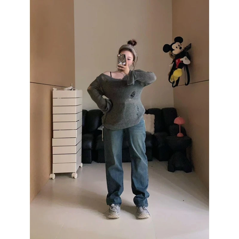 慧芝huizhi 53313 定制款 三色窄版牛仔裤