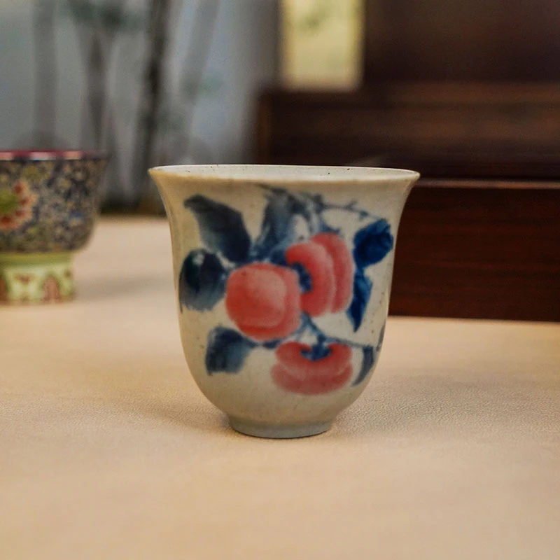 瓷闻香杯小茶杯陶瓷美人杯男女品茗杯泡茶家用主人杯个人杯茶具