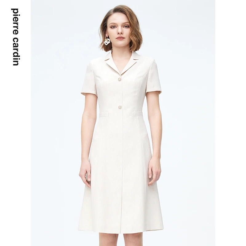 【皮尔卡丹女装】刚需通勤干练简约连衣裙【专柜正品】