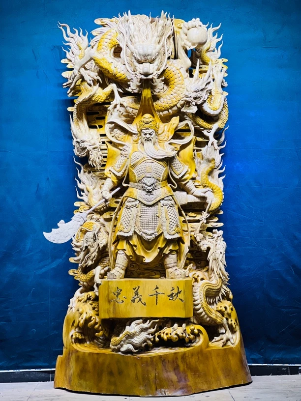 五龙关公。樟木 130/50/240佛堂