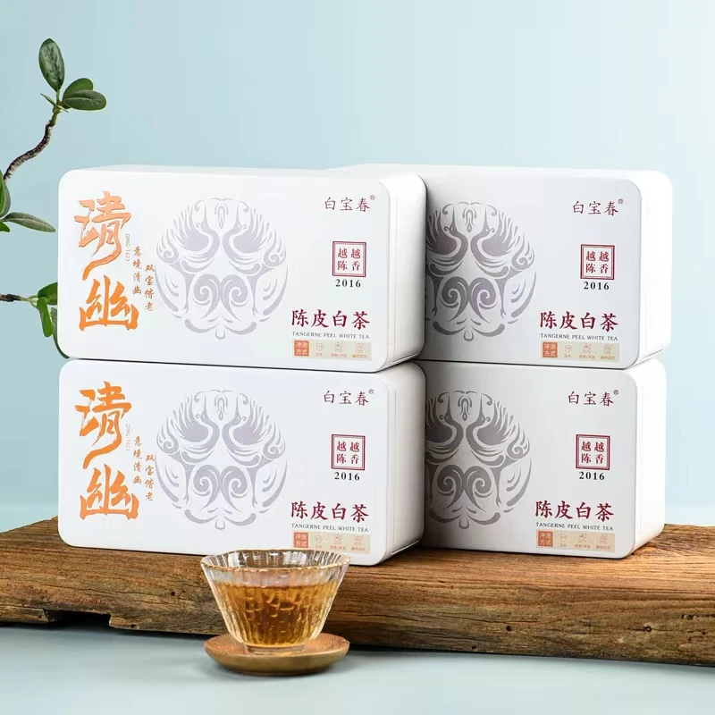 【优选好茶】白宝春清幽陈皮白茶(一条100g )
