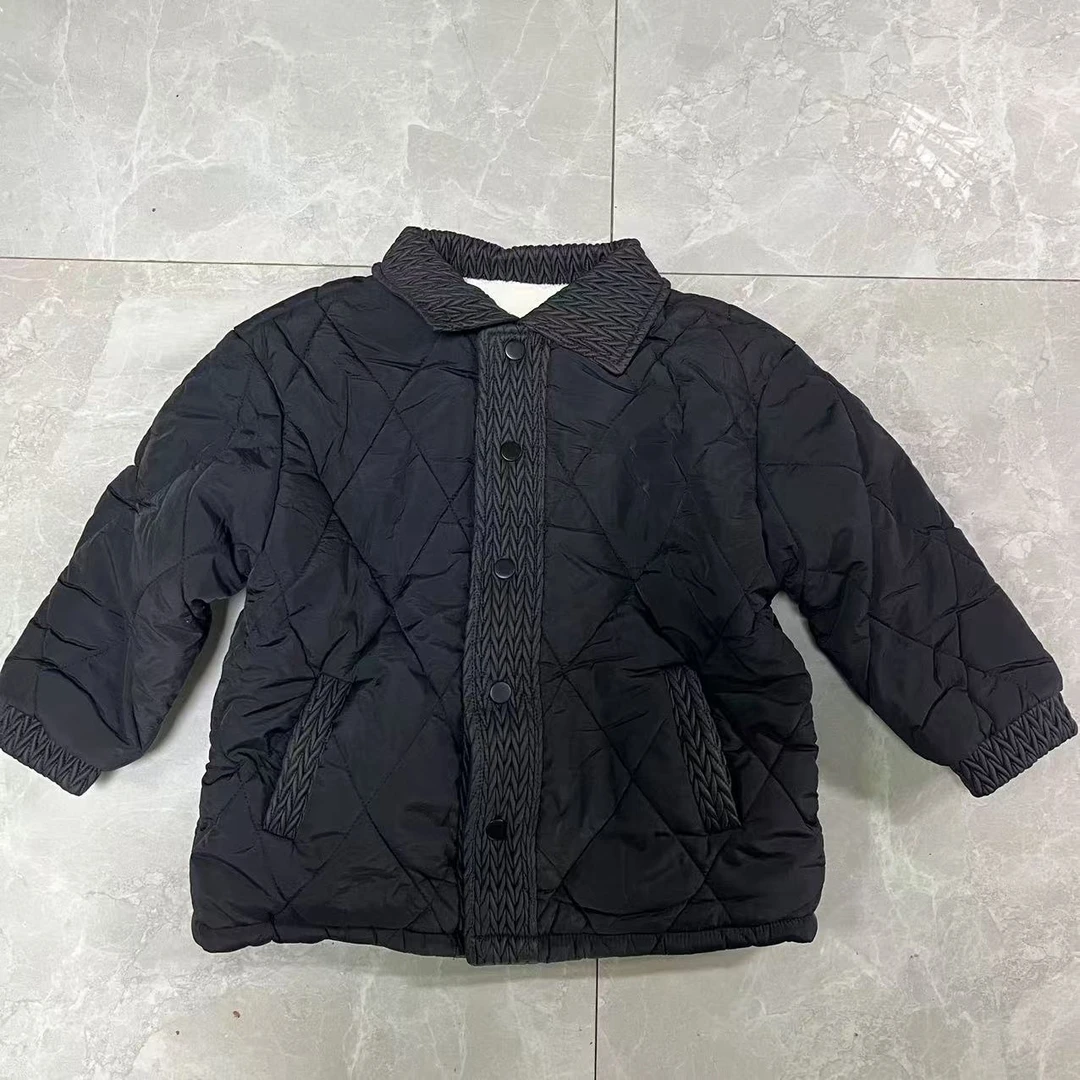 儿童加绒加厚棉服男童棉袄外套冬季新款宝宝冬装洋气上衣潮