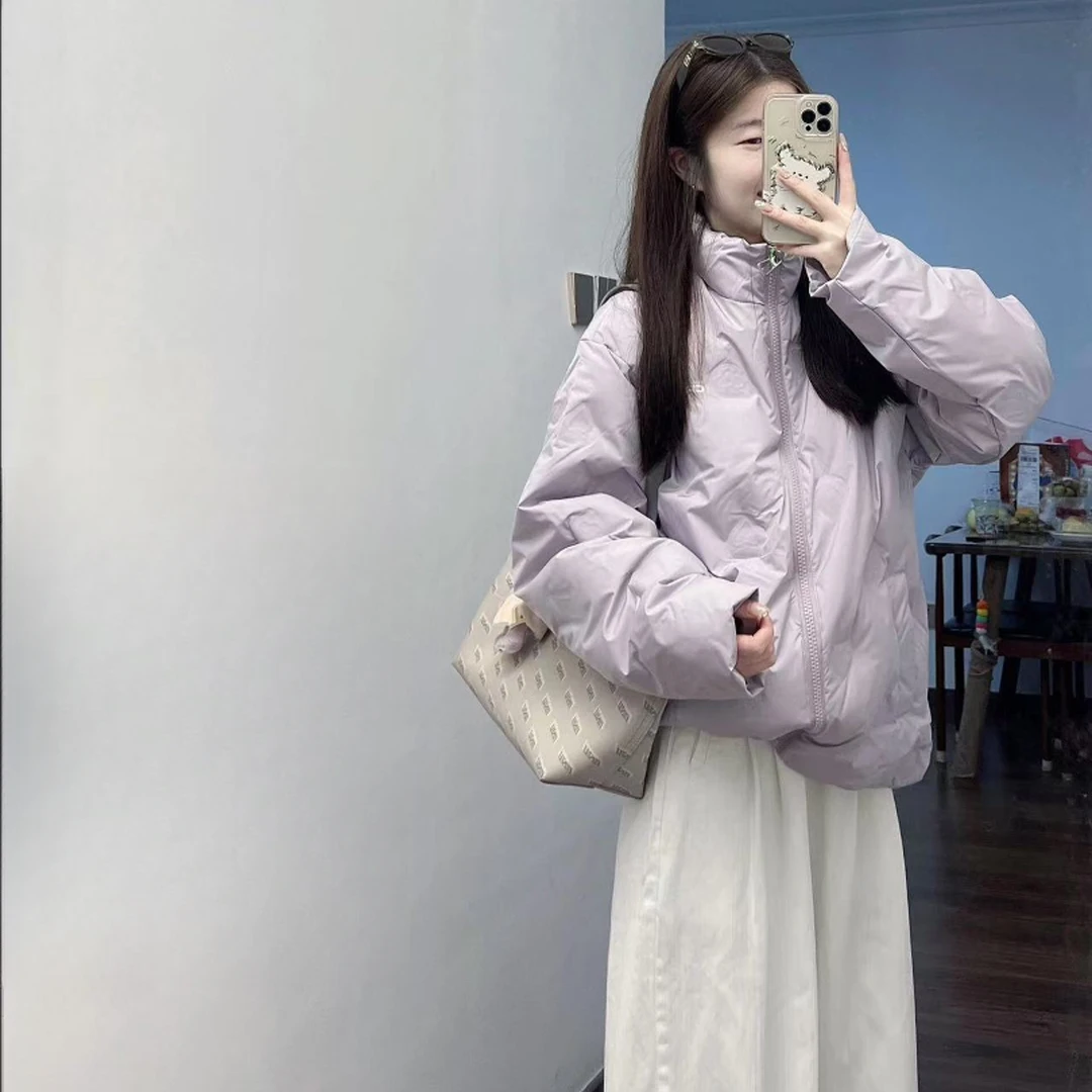 2024新款秋冬穿搭一整套棉服外套女棉衣百搭阔腿裤两件套高级感