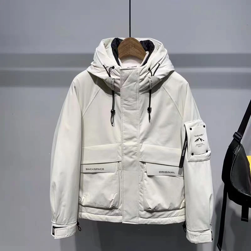 （642-643）冬季男士新款时尚潮流户外加厚保暖外套6808