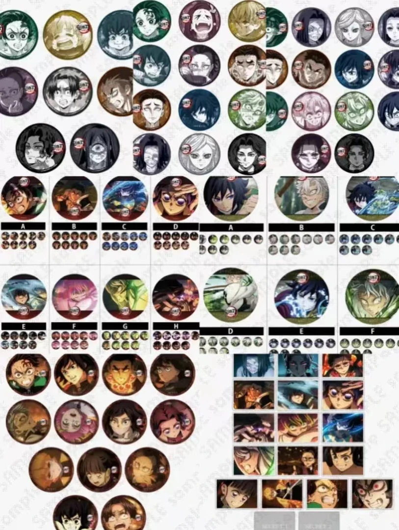 【代拆】鬼灭之刃光栅吧唧咖啡柱训练篇相卡吧唧现货日谷盲盒