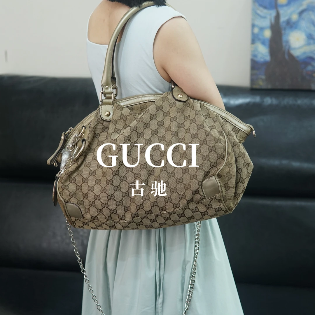 95新 GUCCI/古驰 老花单肩包/ZZ09716046/6046