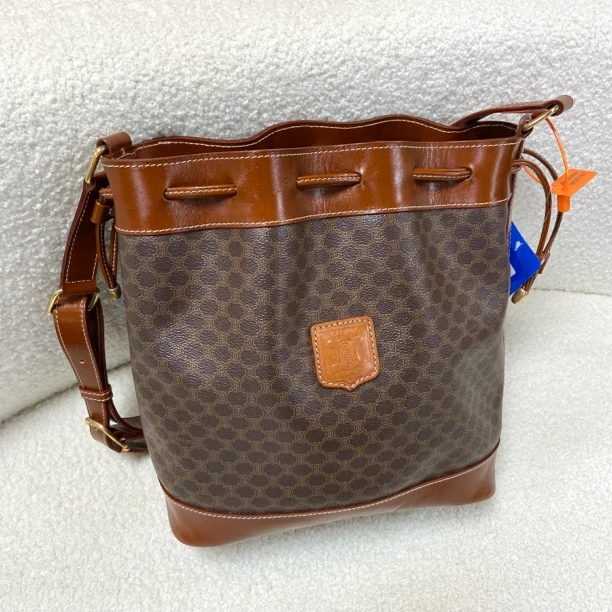 95新 Celine/思琳 XM/凯旋门满印老花水桶单肩包/JJ09825946换