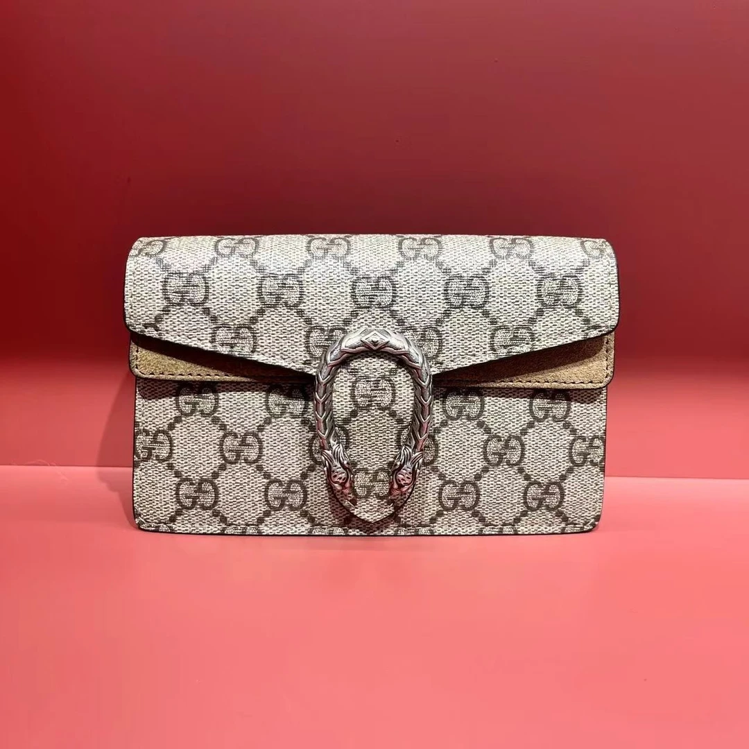 95新 GUCCI/古驰  XM/mini 棕色老花酒神/TH11313501