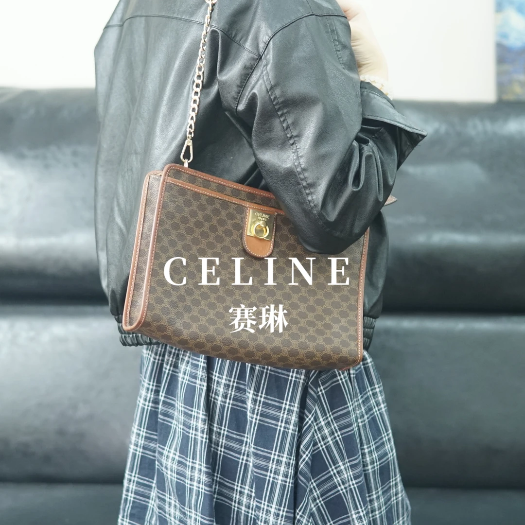 95新 Celine/思琳 老花单肩包/JJ10623216/3216