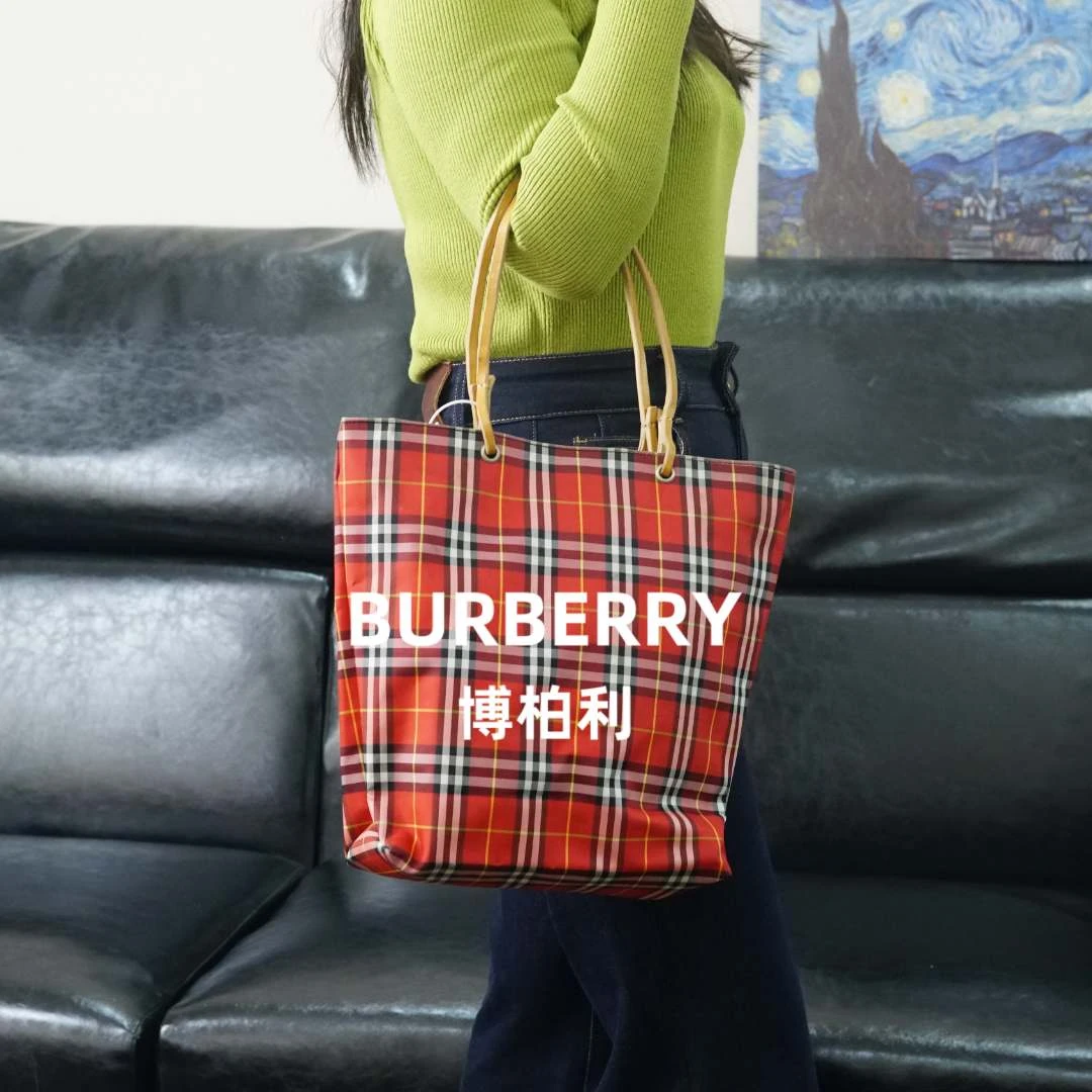 95新 BURBERRY/博柏利  巴宝莉 格纹单肩包/HD11211880/1880