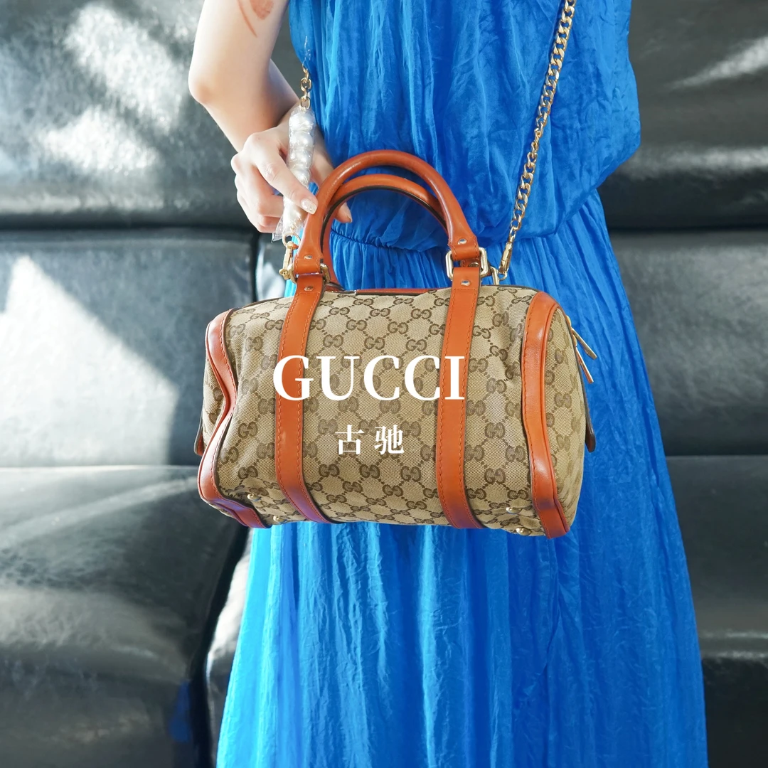 95新 GUCCI/古驰 枕头斜挎包/JZ08724090/4090