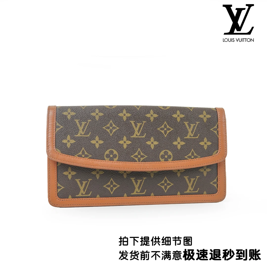 90新 LouisVuitton/路易威登 红皮手拿信封包/大/LO06126602/华华