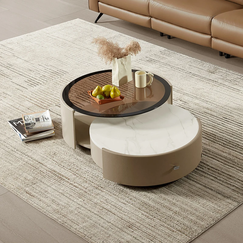 顾家家居KUKAHOME客厅置物茶几电视柜组合创意茶玻储物柜 PT7057