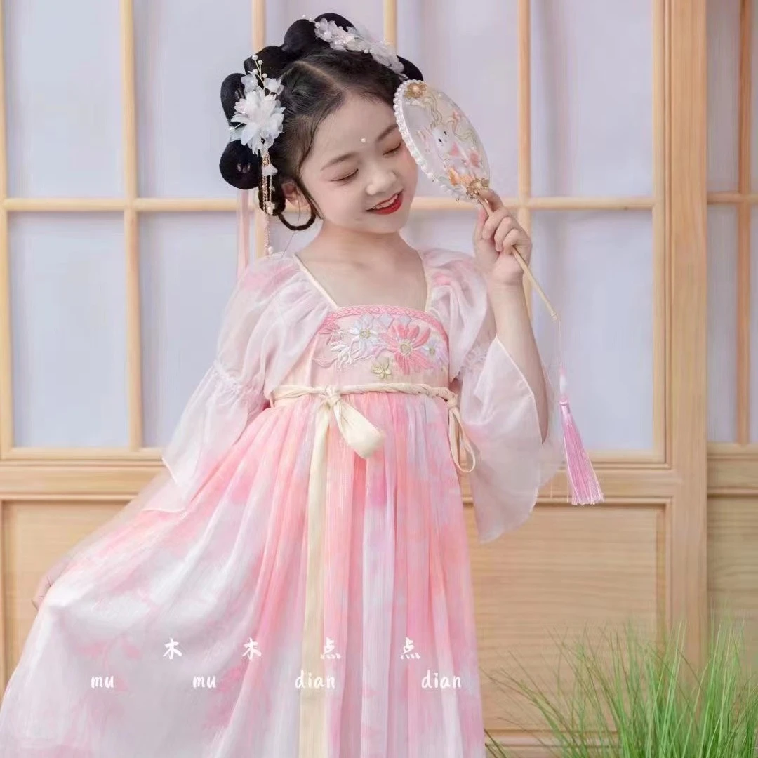 新中式新款套装儿童裙子组合小女孩中童汉服夏季宝藏衣橱儿童服装