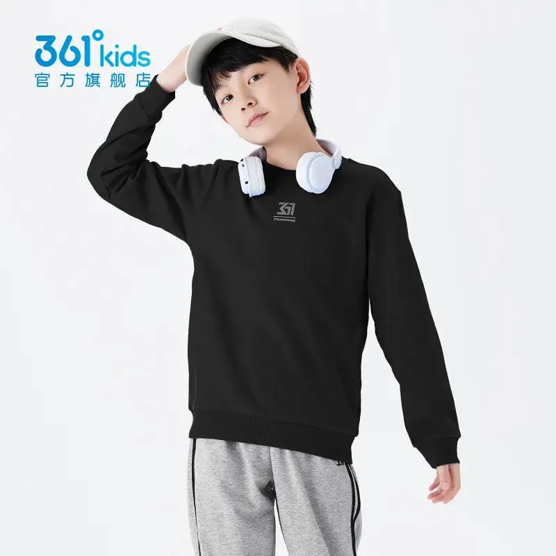 361°kids儿童新款加厚套头卫衣中大童时尚加绒保暖N32441303
