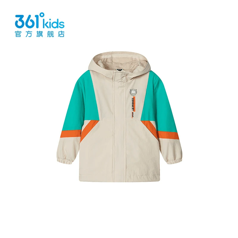361°kids童装秋季新款梭织外套运动时尚撞色小童外套 K52214610