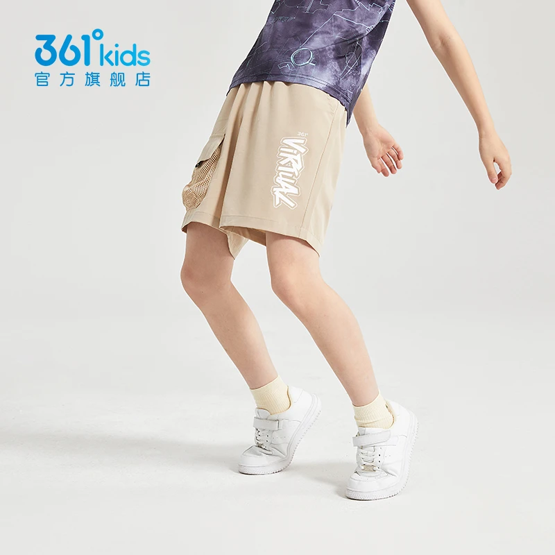 361°kids儿童夏季新款梭织五分裤中大童宽松潮流休闲裤N52423704