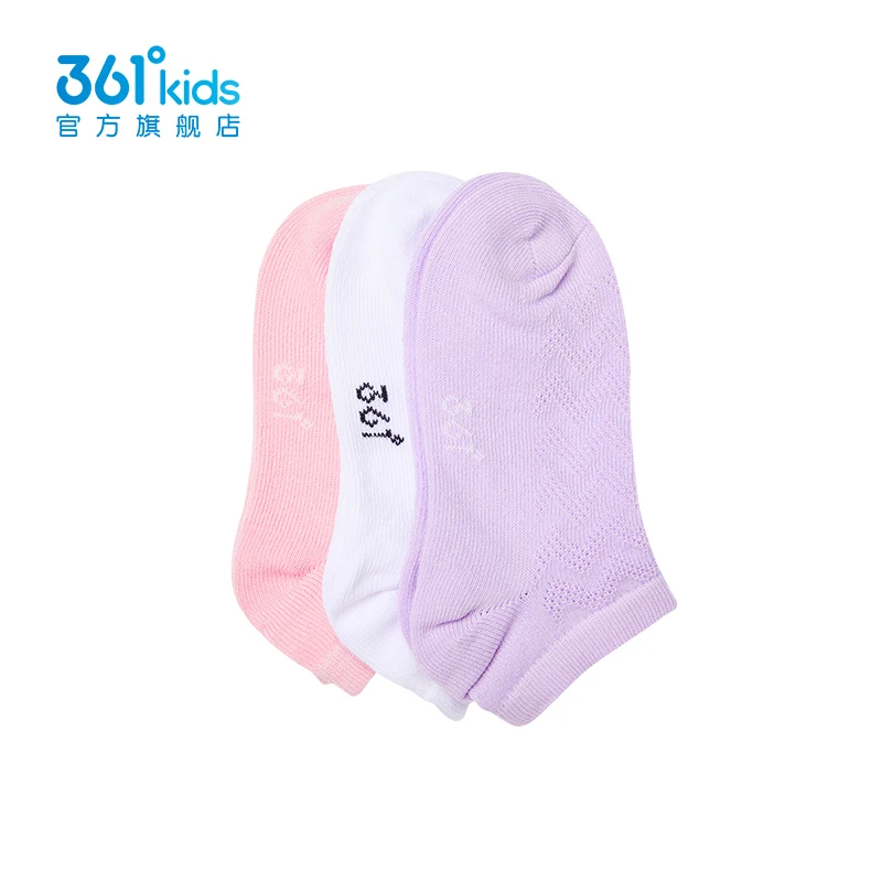 361°kids儿童夏季运动休闲小童短袜百搭透气中大童袜子N12422302