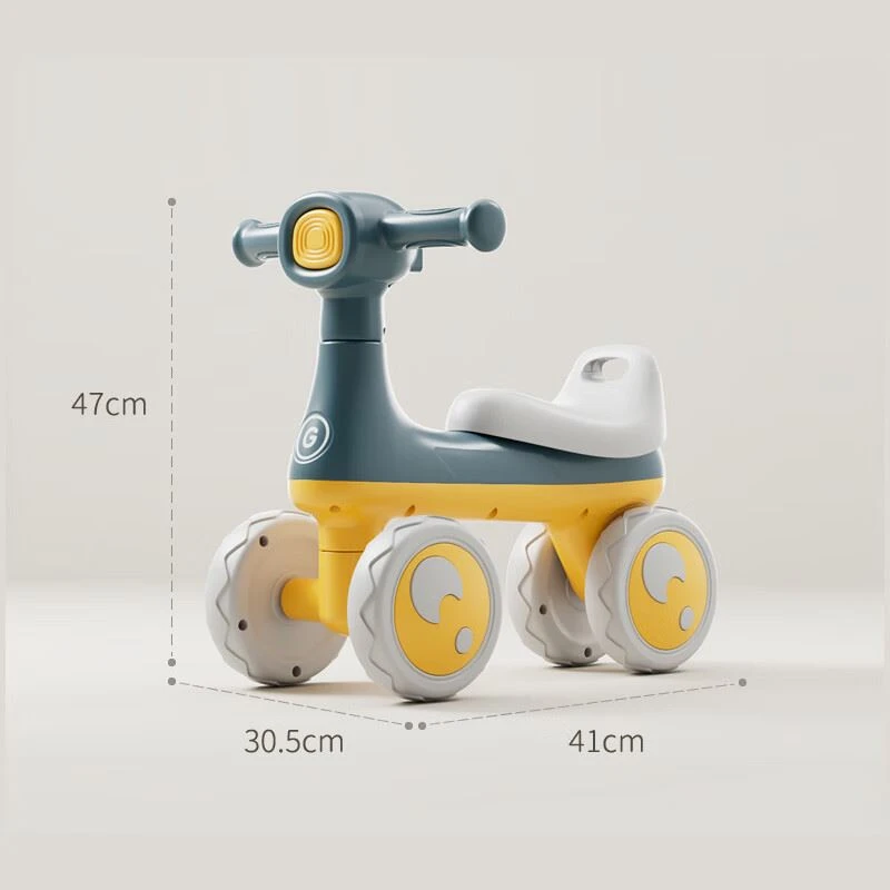儿童平衡车1一3岁小孩无脚踏溜溜车滑步车婴儿学步四轮宝宝滑行车