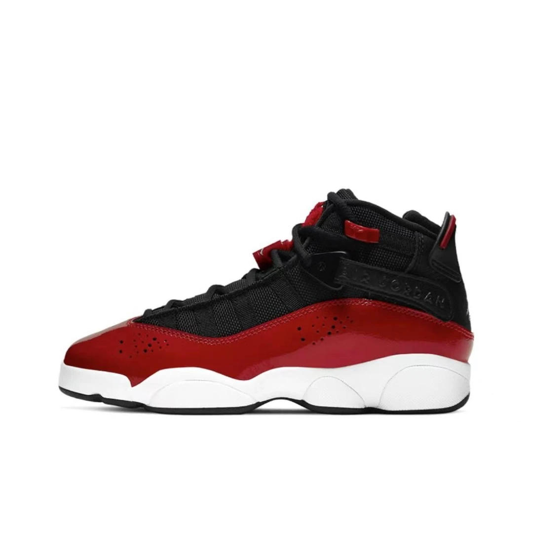 Nike/耐克 Air Jordan6(GS)公牛六冠王春季黑红篮球鞋323419-060