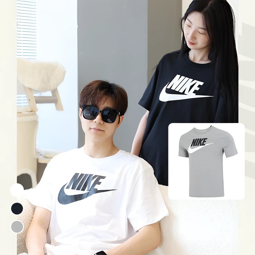 NIKE/耐克春夏新款Sportswear经典Logo时尚运动印花短袖T恤AR5005