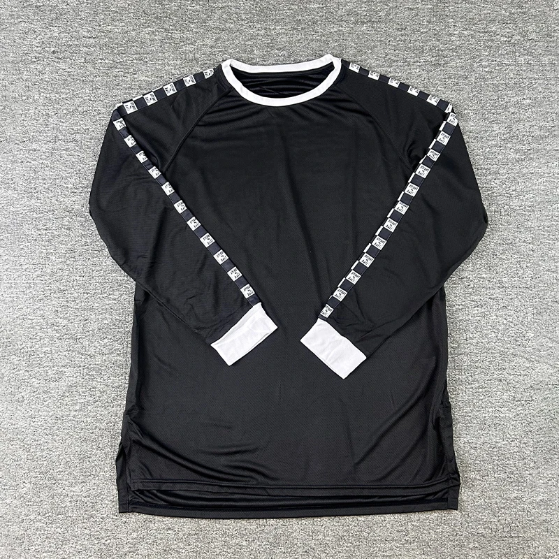 美式潮流精品长袖投篮服运动休闲网眼透气速干复古上衣