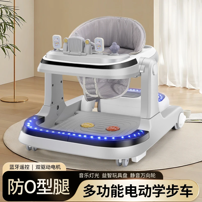 婴儿学步车电动车防侧翻防O型腿婴幼儿学步推车学走路助步车起步