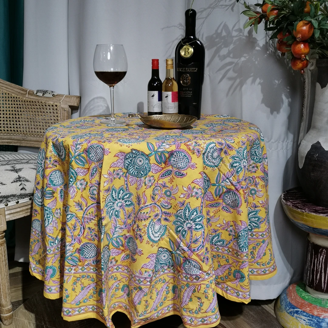 150cm圆桌布轻奢高级感餐桌垫餐厅桌布