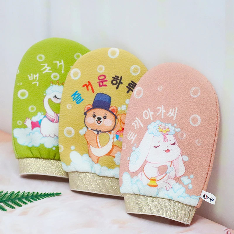 阿里郎去污男女强力家用洗澡巾下灰不疼卡通长耳兔澡巾沐浴手套